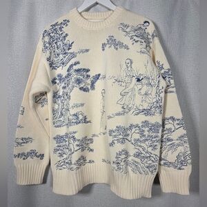 NWT YITAI Dream of The Red Chamber Hand Embroidered Sweater Size S - Fits M